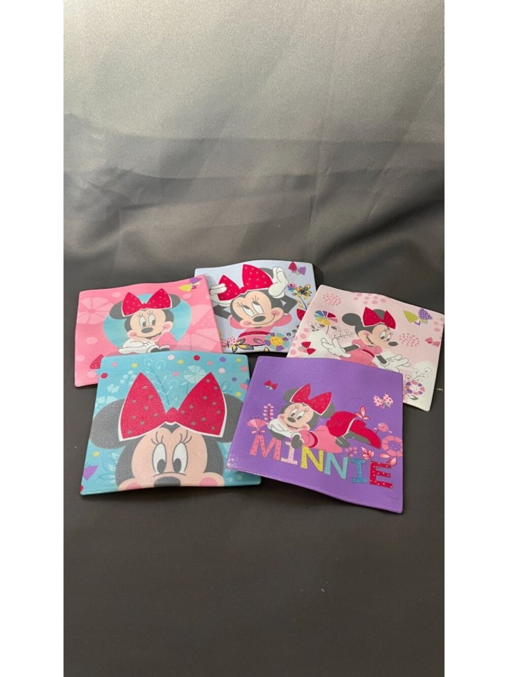 5 Disney Minnie Mouse Tub Shower Bath Tread Squares